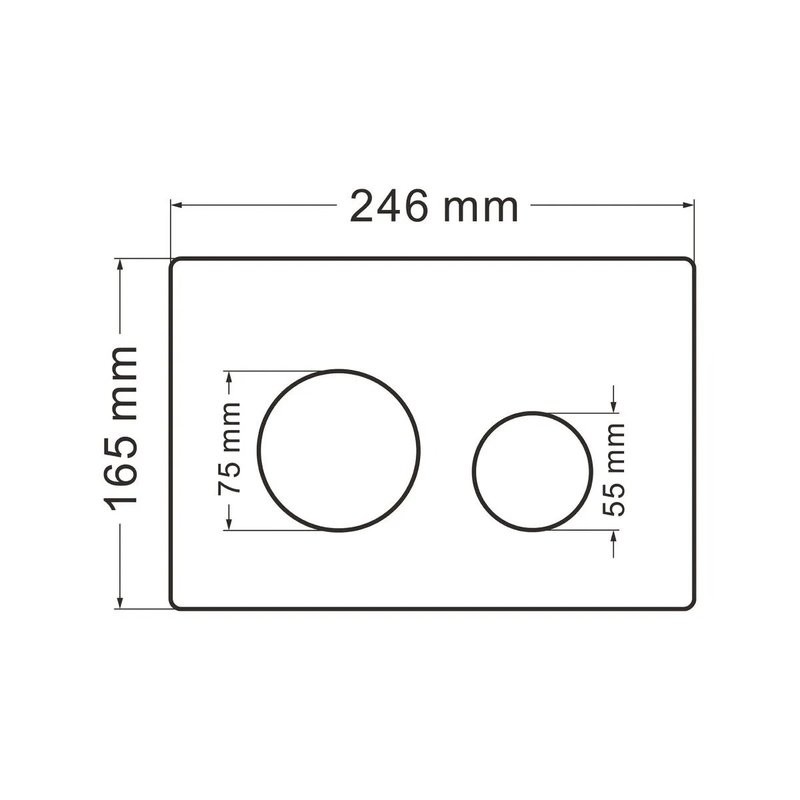 Кнопка смыва для унитаза Abber AC0121RG нержавеющая сталь, цвет розовое золото