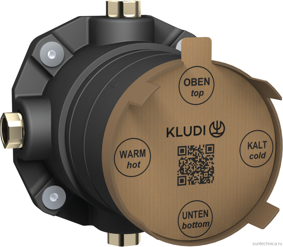 Встраиваемый смеситель для душа и ванны Kludi Decus 54759N175 С ВНУТРЕННЕЙ ЧАСТЬЮ, брашированная бронза PVD