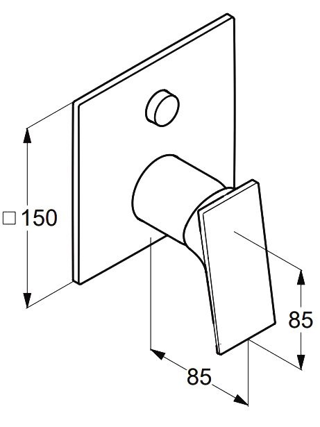 Встраиваемый смеситель для душа и ванны Kludi Decus 54759N175 С ВНУТРЕННЕЙ ЧАСТЬЮ, брашированная бронза PVD