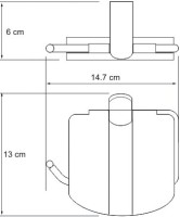 Держатель туалетной бумаги Wasserkraft Berkel K-6825
