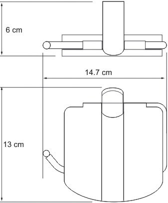 Держатель туалетной бумаги Wasserkraft Berkel K-6825