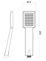 Душевая лейка РМС LE10 хром Душевая лейка РМС LE10 хром