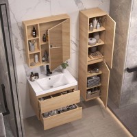 Мебель для ванной комнаты SanStar Тоскана 70 дуб сонома светлый, раковина Dreja Grace 70