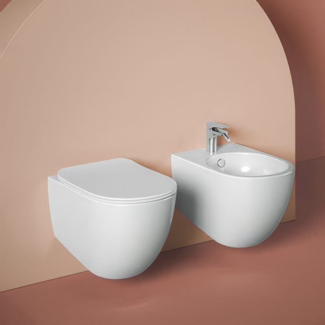 Биде подвесное ArtCeram File 2.0 FLB003 01 00 глянцевое белое