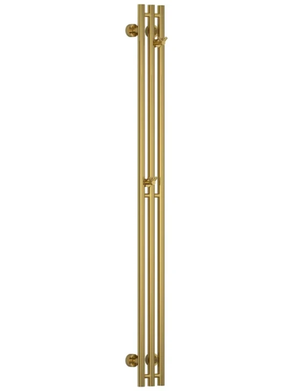 Полотенцесушитель водяной Сунержа Терция Pro 03-0444-1510 150x15 см, глянцевое золото, I-образный