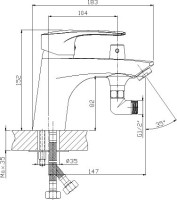 Смеситель на борт ванны Rossinka T T40-38