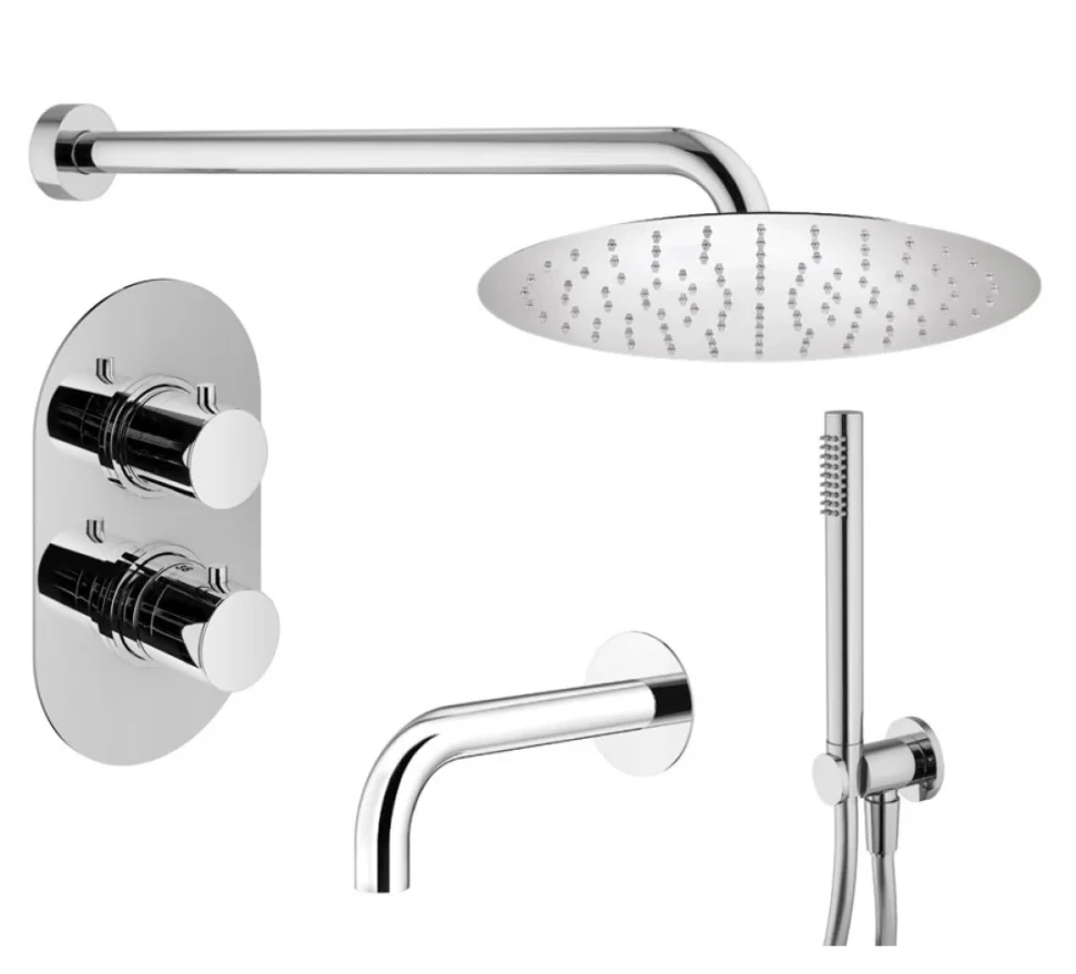 Душевой комплект Plumberia Selection Ixo KITXOT19CR60KING С ВНУТРЕННЕЙ ЧАСТЬЮ, хром