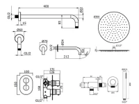 Душевой комплект Plumberia Selection Ixo KITXOT19CR60KING С ВНУТРЕННЕЙ ЧАСТЬЮ, хром
