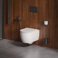 Унитаз подвесной Grossman GR-4415SQ с микролифтом, белый глянец