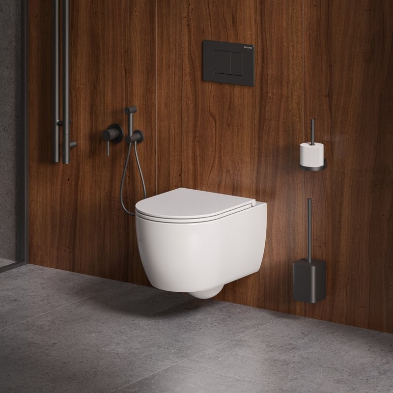 Унитаз подвесной Grossman GR-4415SQ с микролифтом, белый глянец