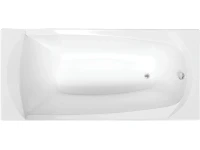 Акриловая ванна 1MarKa Elegance Стандарт 1 160x70 см, встраиваемая, белая, на ножках, со сливом-переливом