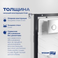 Система инсталляции для унитазов Wasserkraft Aller 10TLT.010.ME.CH01 с кнопкой смыва хром