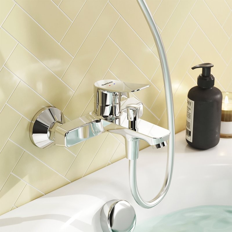 Душевая стойка Damixa Galaxy 974200063 + Смеситель для ванны с душем Damixa Galaxy DX7510000