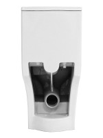 Унитаз-моноблок напольный AZARIO Vally AZ-80687 безободковый, с микролифтом, глянцевый белый