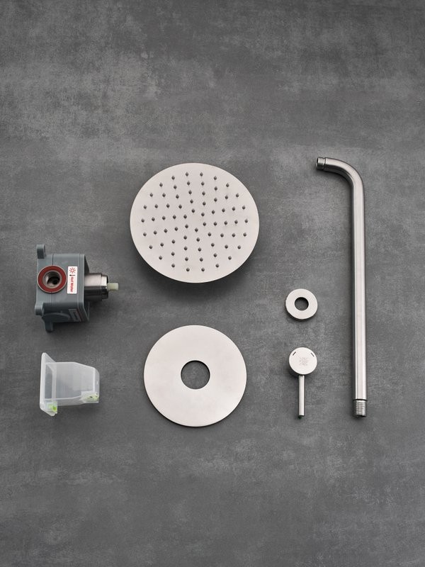 Душевой комплект РМС Sus129 SUS129-1 С ВНУТРЕННЕЙ ЧАСТЬЮ, для душа, нержавеющая сталь