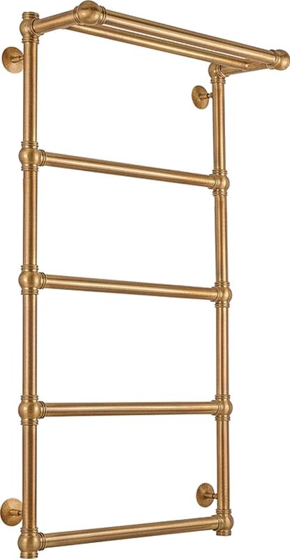 Полотенцесушитель водяной Secado Фалерони 2 100x55 см, бронза, лесенка, латунь, с полкой