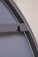 Зеркало круглое Art&Max Asti 80 с подсветкой, темно-серое