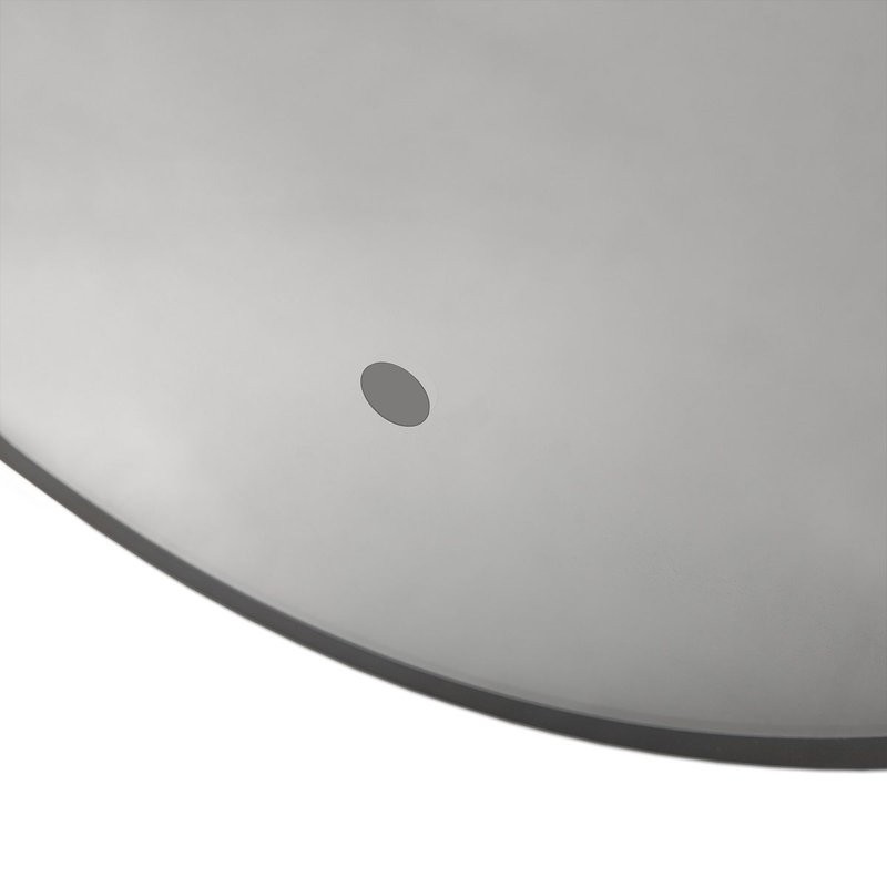 Зеркало круглое Art&Max Asti 80 с подсветкой, темно-серое