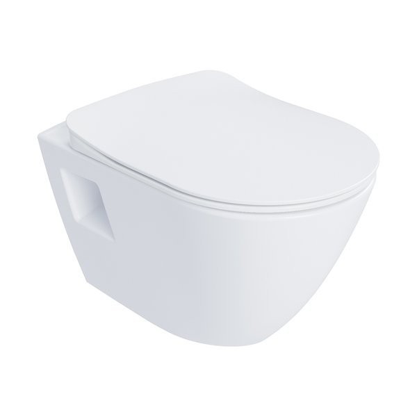 Унитаз подвесной Ravak Endo RimOFF безободковый, сиденье с микролифтом, белый