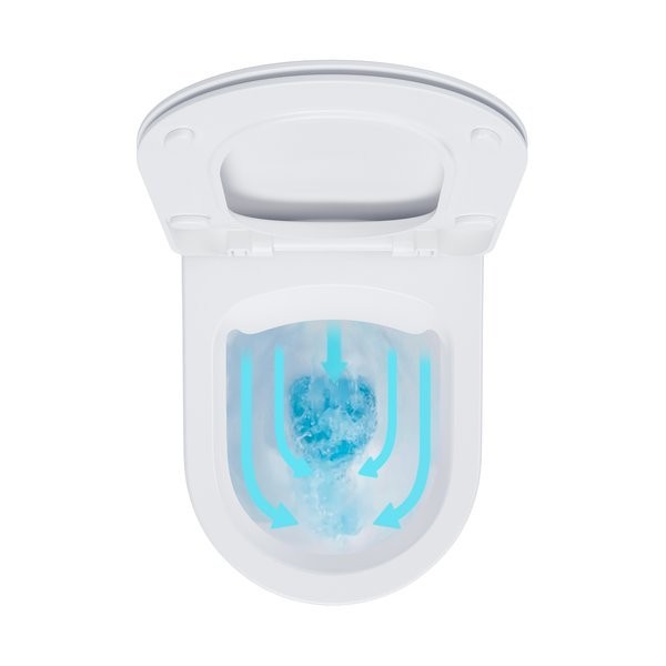 Унитаз подвесной Ravak Endo RimOFF безободковый, сиденье с микролифтом, белый