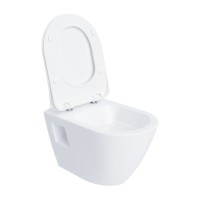 Унитаз подвесной Ravak Endo RimOFF безободковый, сиденье с микролифтом, белый