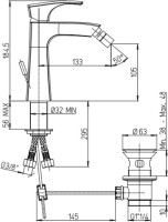 Смеситель для биде Paini Lady 89PW306