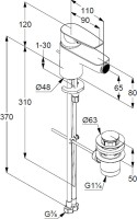 Смеситель для биде Kludi Pure&Solid 342160575