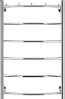 Полотенцесушитель электрический Secado Милан 1 К 85x55 см, подключение слева, глянцевый хром, лесенка