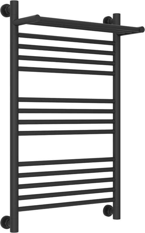 Полотенцесушитель водяной Сунержа Богема 1П + 80x50, темный титан муар, с полкой