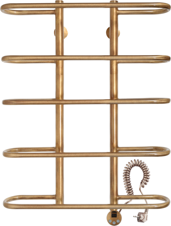 Полотенцесушитель электрический Secado Венеция 4603777465568 85x50 см, подключение справа, бронза, лесенка, латунь