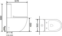 Унитаз-компакт напольный Orange C05 C05-000W с микролифтом