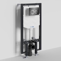 Система инсталляции для унитазов Wasserkraft Vils 56TLT.010.ME.PB01 с кнопкой смыва черной