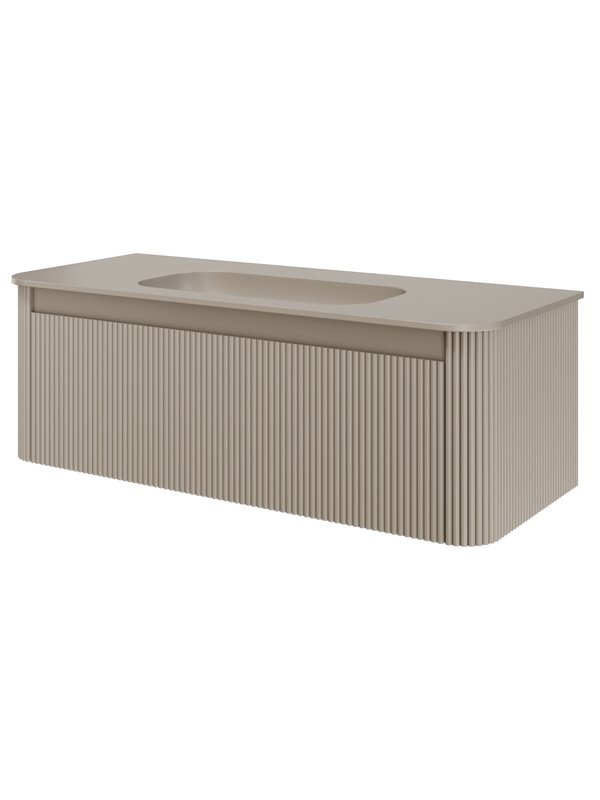 Тумба под раковину без столешницы Armadi Art Voi 120 подвесная, рифленая, daphne