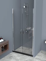 Душевая дверь в нишу BelBagno Uno B-2-90-C-Cr стекло прозрачное