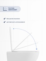 Комплект 3 в 1: Инсталляция Geberit Duofix UP 320 111.300.00.5 (111.950.00.6) + Унитаз подвесной STWORKI Левангер S07401WH безободковый, смыв Торнадо, с микролифтом, антивсплеск + Кнопка Sigma 01 115.770.21.5 глянцевый хром