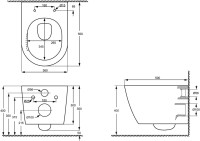 Комплект 3 в 1: Инсталляция Geberit Duofix UP 320 111.300.00.5 (111.950.00.6) + Унитаз подвесной STWORKI Левангер S07401WH безободковый, смыв Торнадо, с микролифтом, антивсплеск + Кнопка Sigma 01 115.770.21.5 глянцевый хром
