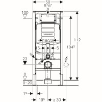 Комплект 3 в 1: Инсталляция Geberit Duofix UP 320 111.300.00.5 (111.950.00.6) + Унитаз подвесной STWORKI Левангер S07401WH безободковый, смыв Торнадо, с микролифтом, антивсплеск + Кнопка Sigma 01 115.770.21.5 глянцевый хром