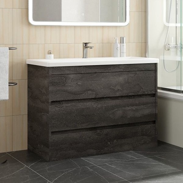 Тумба под раковину Art&Max Family-M 100 напольная, iron stone