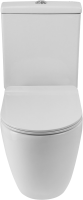 Унитаз-компакт напольный BelBagno Amanda BB051CPR безободковый, крышка BB901SC с микролифтом, бачок BB051T
