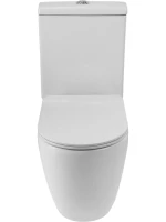 Унитаз-компакт напольный BelBagno Amanda BB051CPR безободковый, крышка BB901SC с микролифтом, бачок BB051T