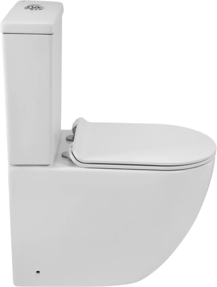 Унитаз-компакт напольный BelBagno Amanda BB051CPR безободковый, крышка BB901SC с микролифтом, бачок BB051T