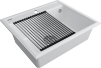 Мойка кухонная Paulmark Stepia + Step PM115951-WH+R375-BS белая
