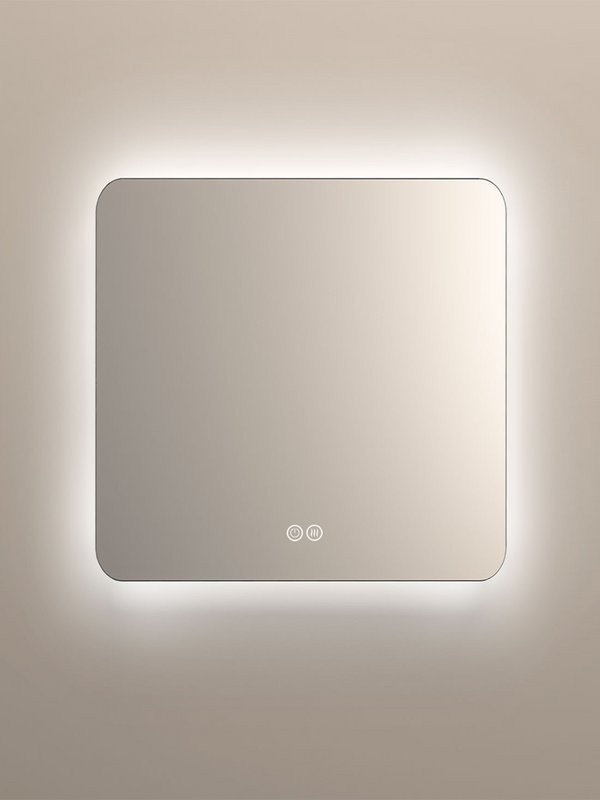 Зеркало Vincea VLM-3BE8008-2 80x80, с подсветкой и антизапотевателем