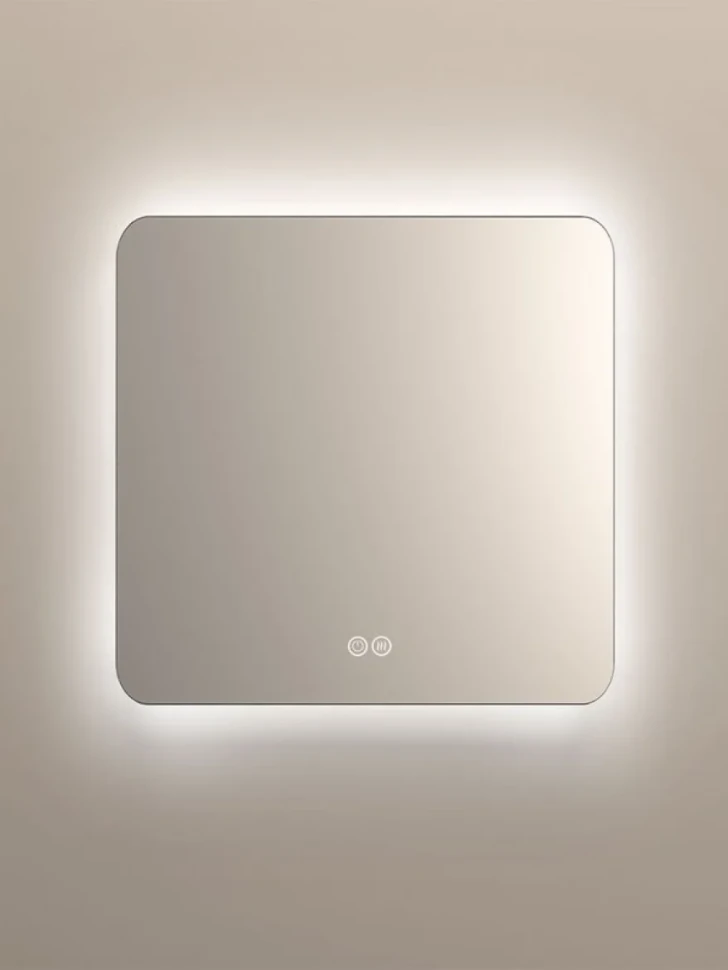 Зеркало Vincea VLM-3BE8008-2 80x80, с подсветкой и антизапотевателем