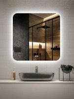 Зеркало Vincea VLM-3BE8008-2 80x80, с подсветкой и антизапотевателем