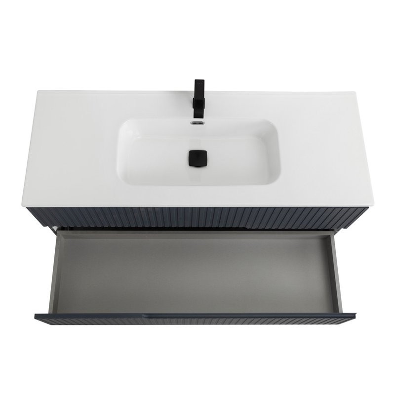 Мебель для ванной комнаты Cezares Duet 120 grafito, раковина Cezares CZR-8095-120