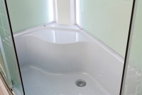 Душевая кабина DTO EM 4511LLED+GM с высоким поддоном, с сиденьем