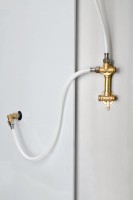 Душевая кабина DTO EM 4511LLED+GM с высоким поддоном, с сиденьем