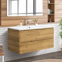 Тумба с раковиной BelBagno Albano-Cer 105 подвесная, rovere rustico