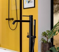 Напольный смеситель для ванны с душем Paffoni Light LIG032NO